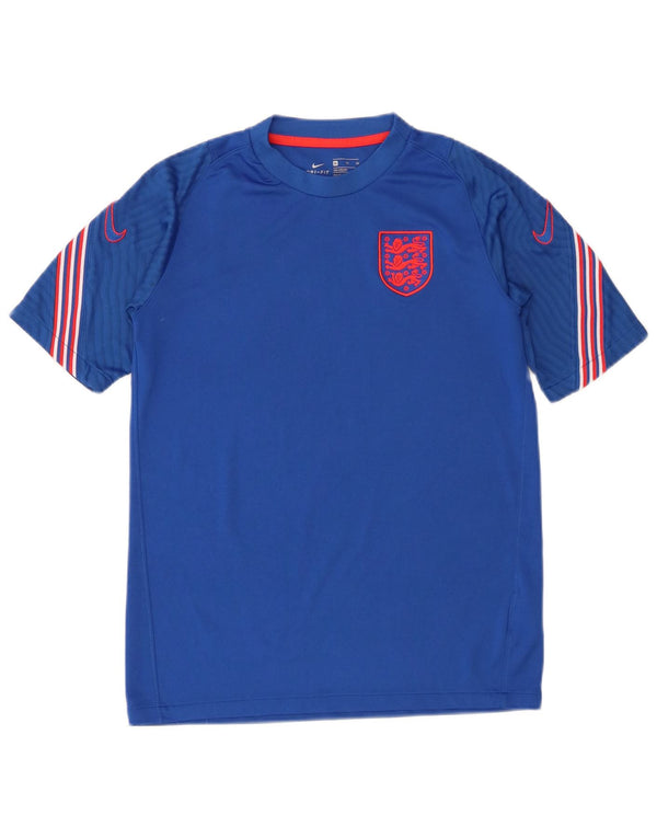 Nike Boys England Grafisk T-Shirt Top 13-14 år XL Blå Polyester Sports