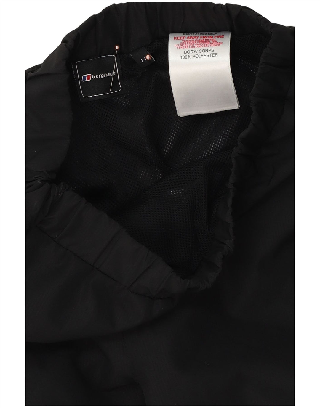 Berghaus Boys Windbreaker Bukser 7-8 År Sort Polyester
