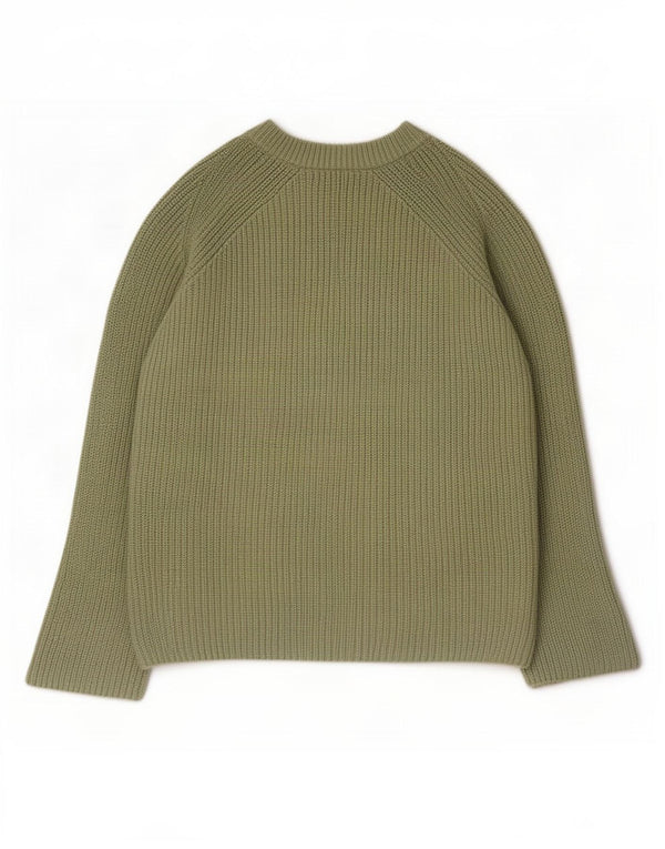 Marks & Spencer Dame Oversized Crew Neck sweater UK 16 Large Green