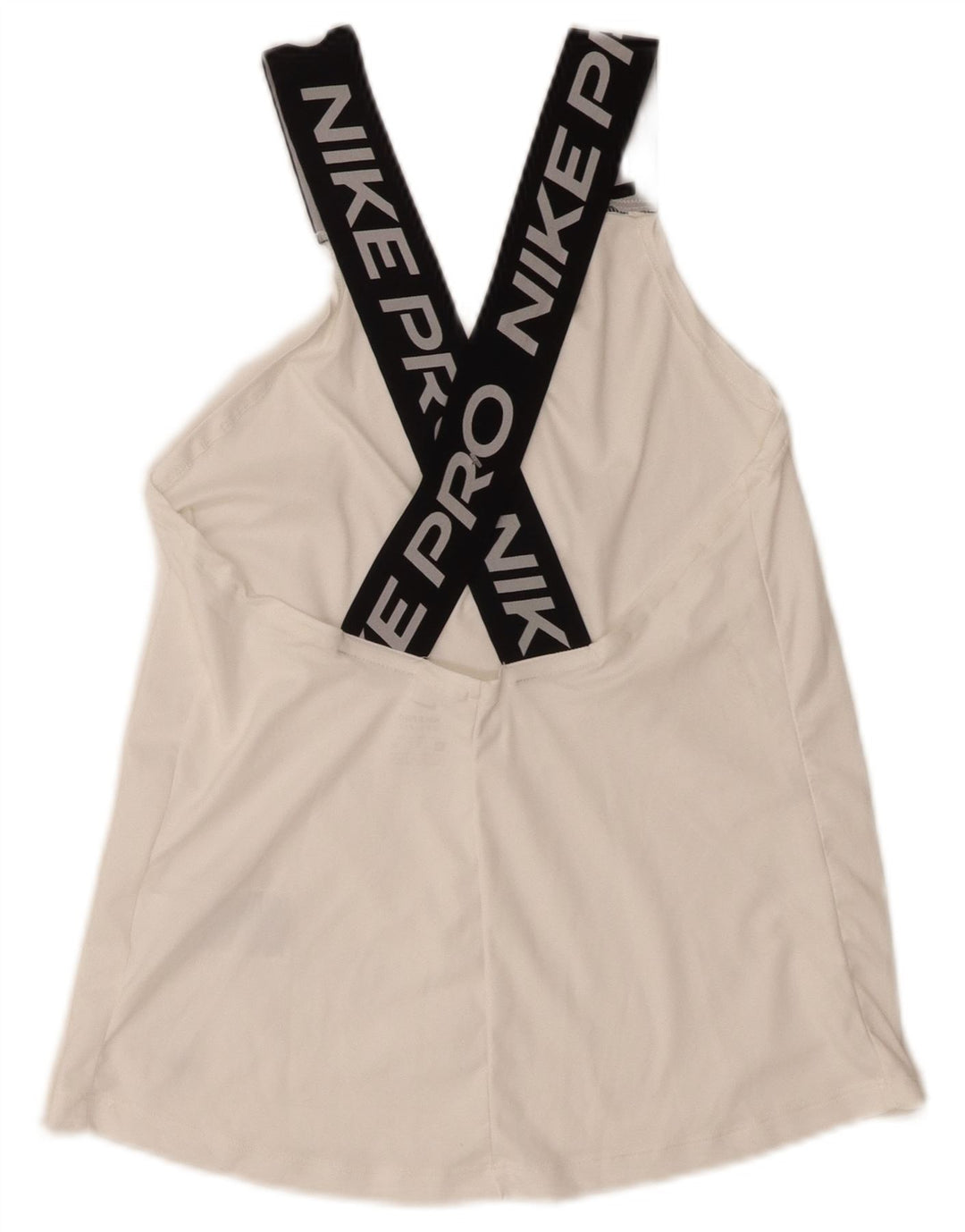 NIKE Womens Graphic Vest Top UK 10 Small White Polyester