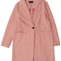 Marks & Spencer Dameoverfrakke UK 12 Medium Pink Polyester