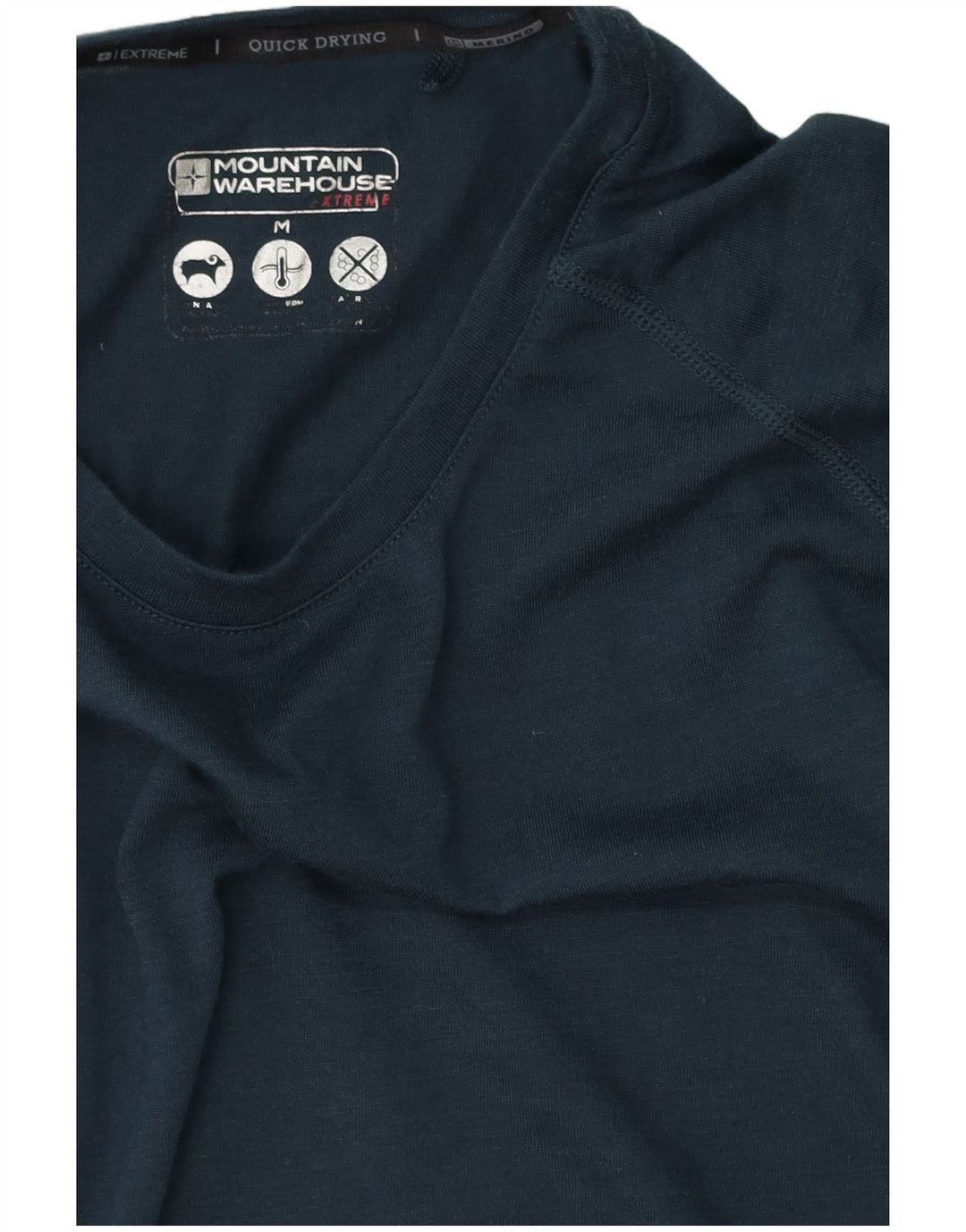 Mountain Warehouse Herre T-Shirt Top Medium Navy Blue Polyester