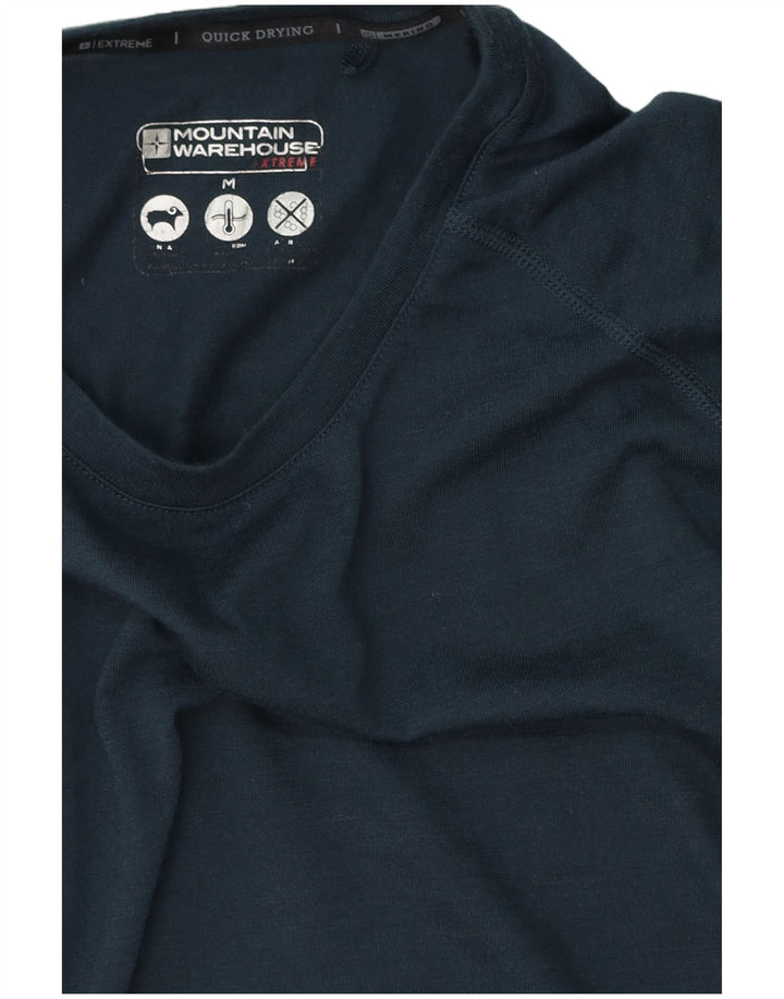 Mountain Warehouse Herre T-Shirt Top Medium Navy Blue Polyester