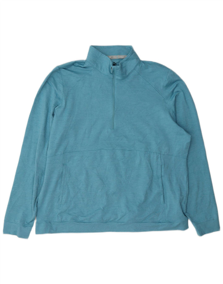 Puma Sweatshirt med lynlås til kvinder DK 20 2XL Blå Polyester