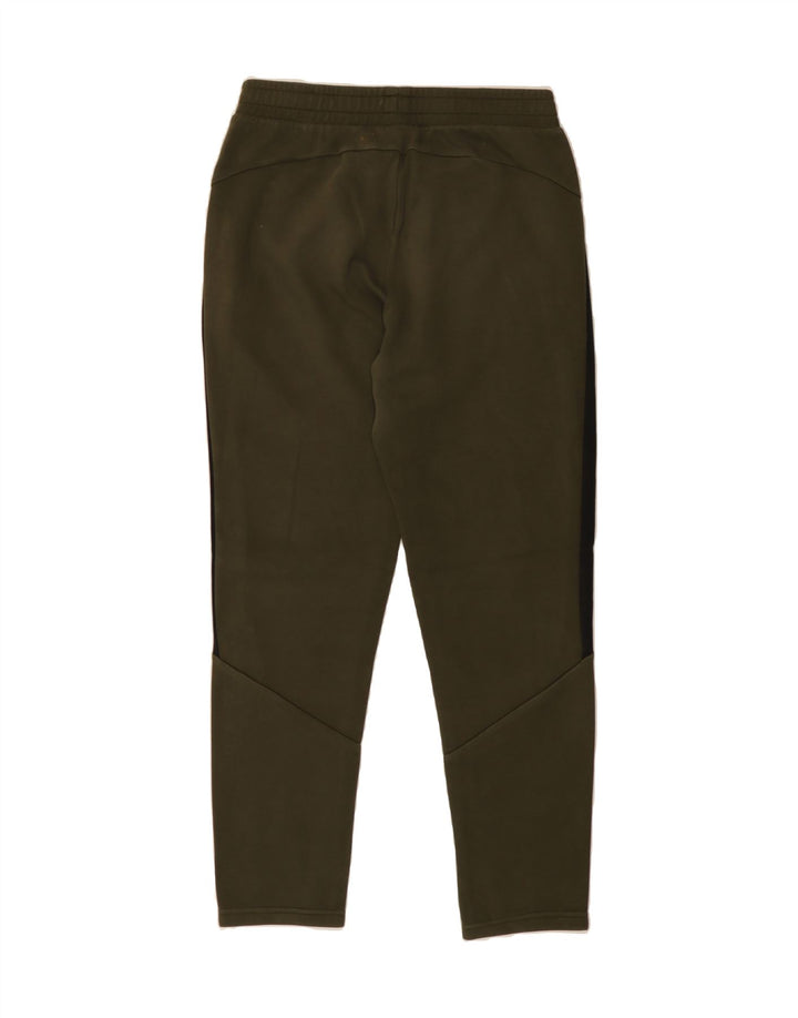 PUMA Mens Tracksuit Trousers Medium Khaki Colourblock Cotton Vintage Puma and Second-Hand Puma from Messina Hembry 