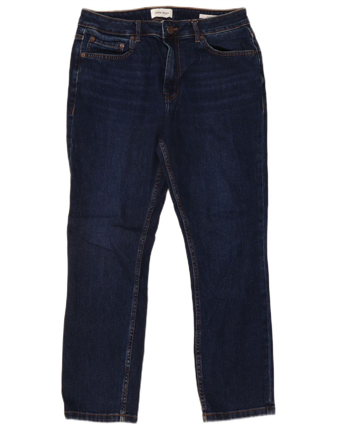 Jack Wills Straight Jeans til mænd W32 L27 Marineblå bomuld