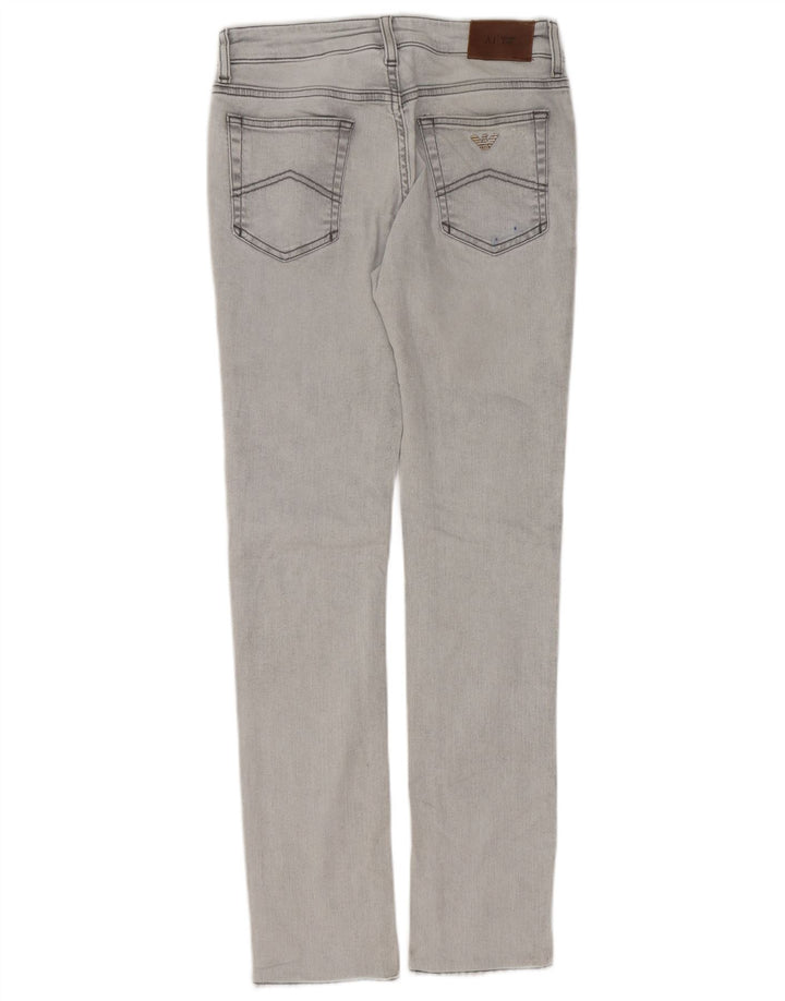 ARMANI JUNIOR Boys Slim Jeans 15-16 Years W28 L31 Grey Cotton