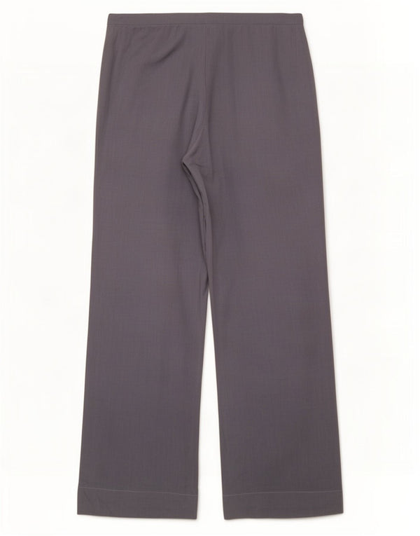 Zara Dame Wide Leg Casual Bukser Medium W28 L33 Blå Linned