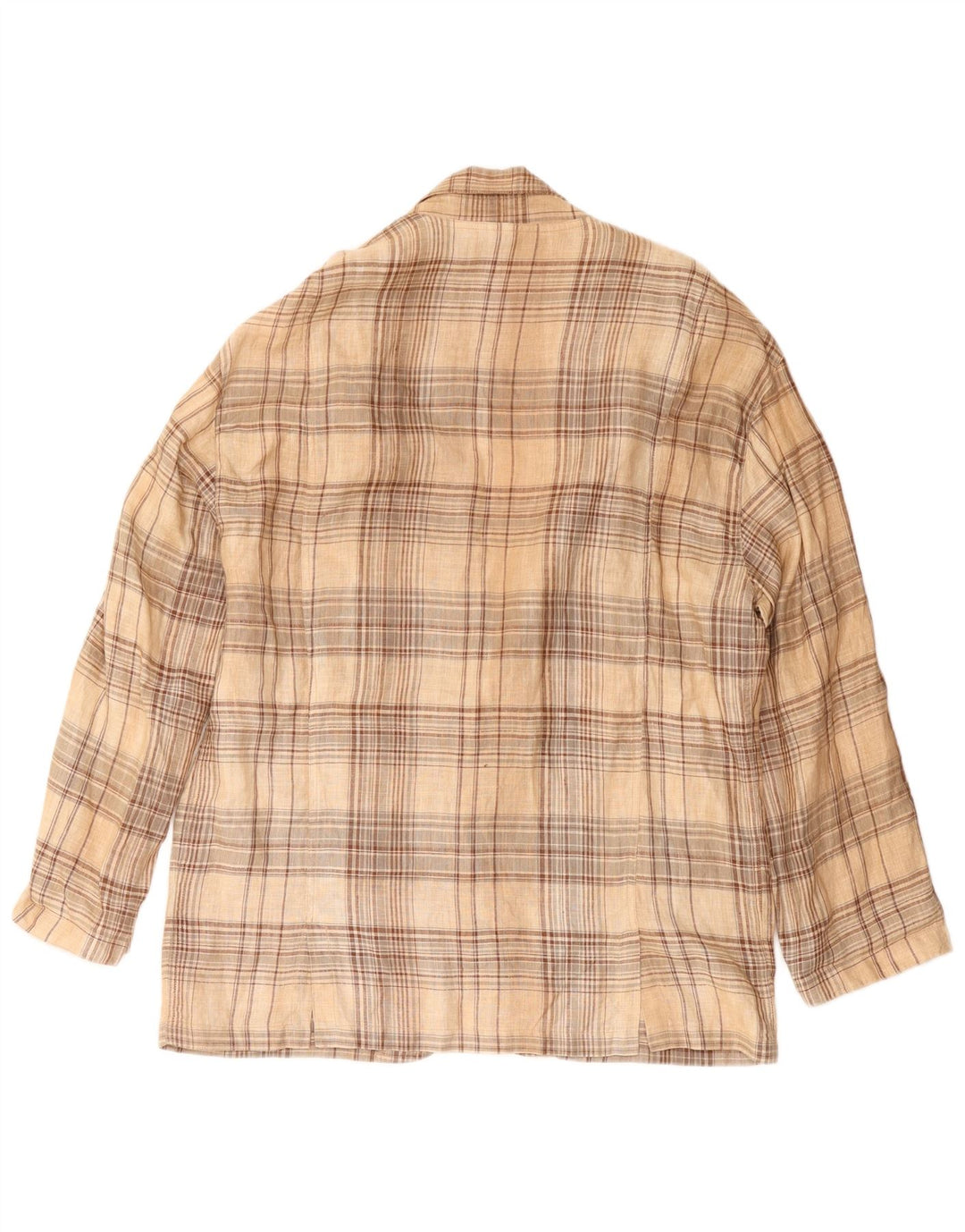 Vintage herre 3-knaps blazerjakke IT 52 XL Beige ternet