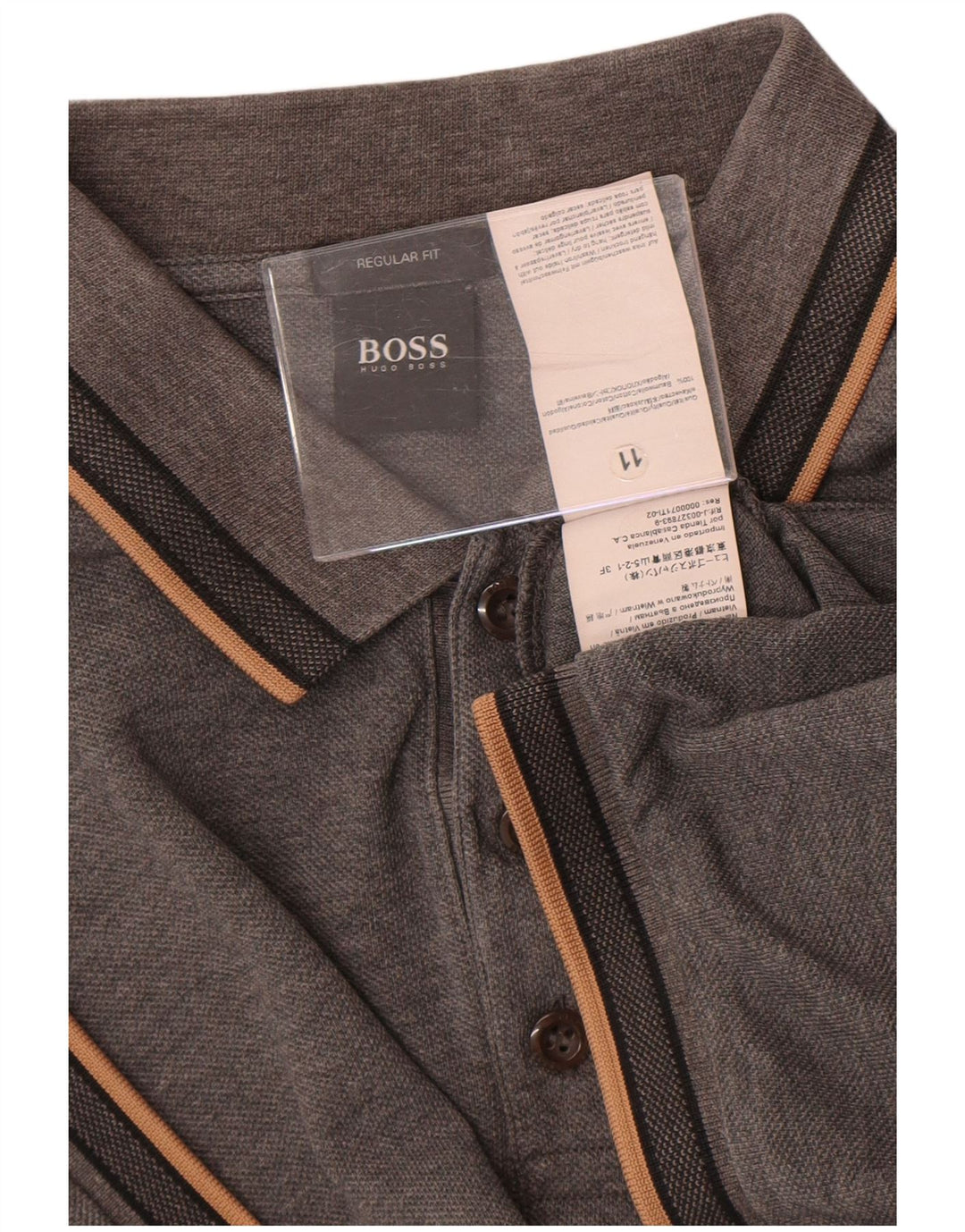 Hugo Boss Herre Regular Fit Polo Shirt XL Grå Bomuld
