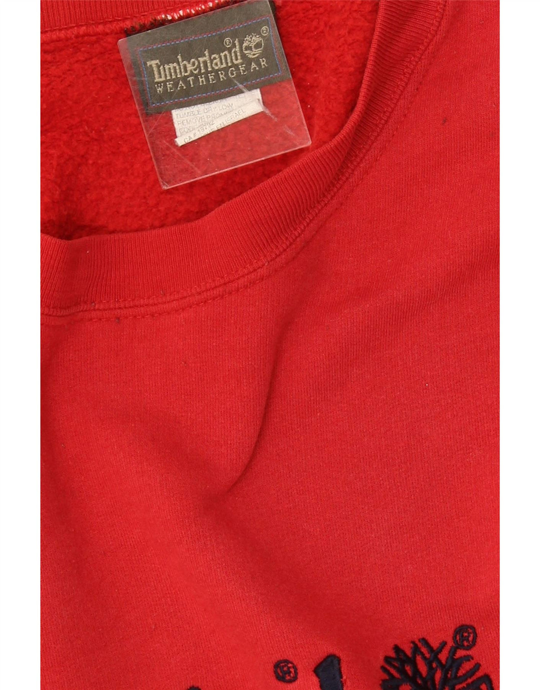 Timberland Herre Grafisk Sweatshirt Jumper Medium Rød Bomuld