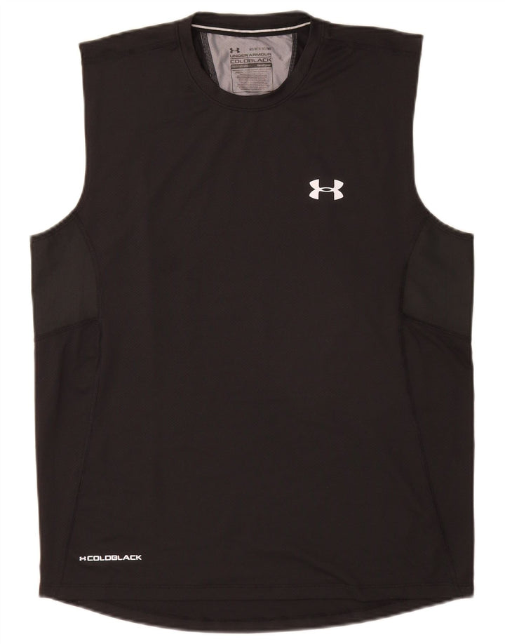 Under Armour Herre Heat Gear Vest Top Medium Sort Polyester