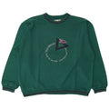 United Cotton Herre Grafisk Oversized Sweatshirt Jumper Stor Grøn Bomuld