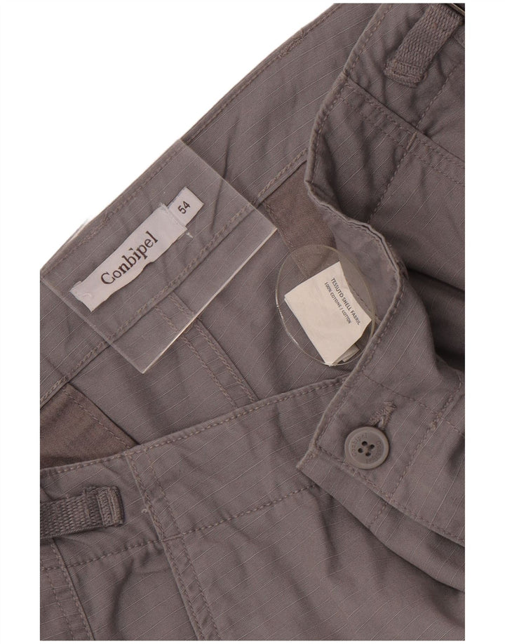 Conbipel Herre Cargo Shorts IT 54 2XL W38 Gråstribet bomuld