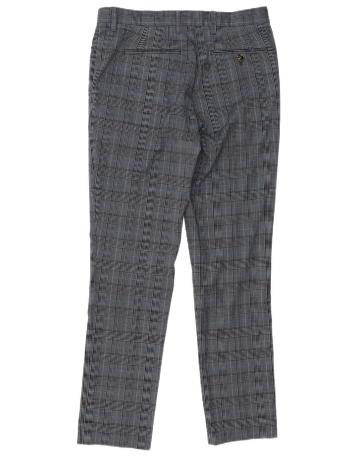 Ted Baker Herre Slim Suit Bukser W32 L31 Grå ternet polyester