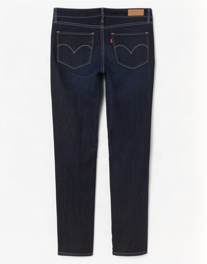 Levi's Slim Jeans til kvinder W29 L32 Marineblå bomuld