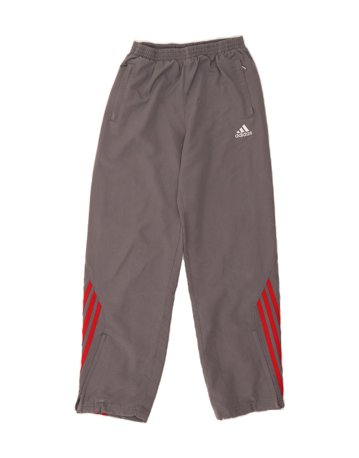 ADIDAS Boys Tracksuit Trousers 11-12 Years Grey Polyester Vintage Adidas and Second-Hand Adidas from Messina Hembry 
