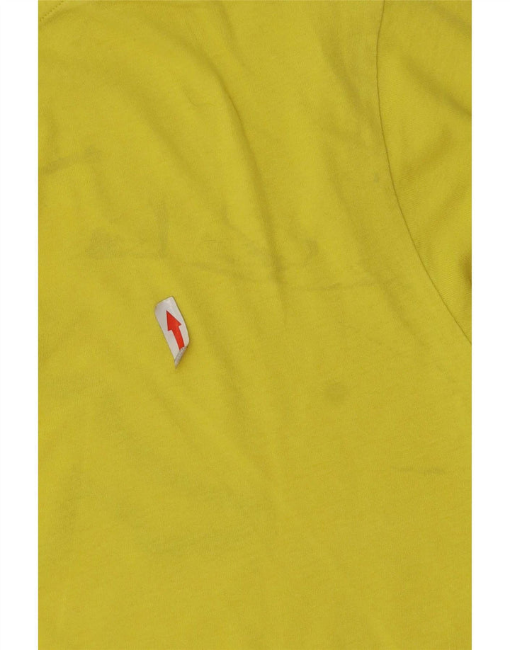 Kappa Herre Grafisk T-Shirt Top Medium Gul