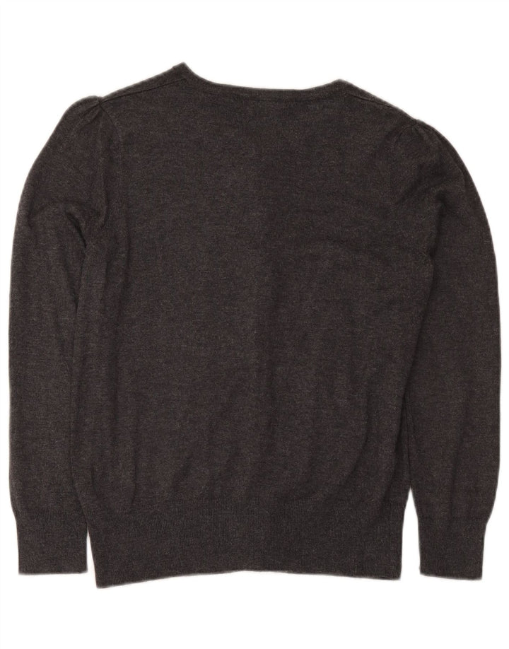 Marks & Spencer Dame Cardigan Sweater UK 14 Medium Grey Viscose