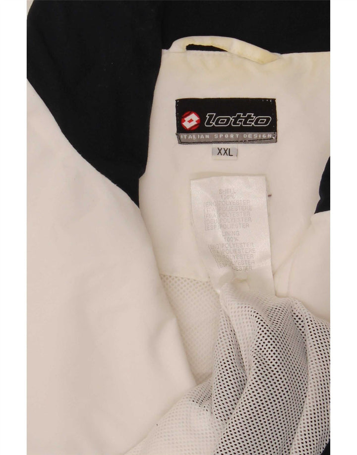 Lotto Herre træningsdragt Topjakke 2XL Hvid Colourblock Polyester Sports