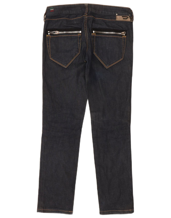 Diesel Dame Cush Slim Jeans W27 L28 Marineblå Bomuld