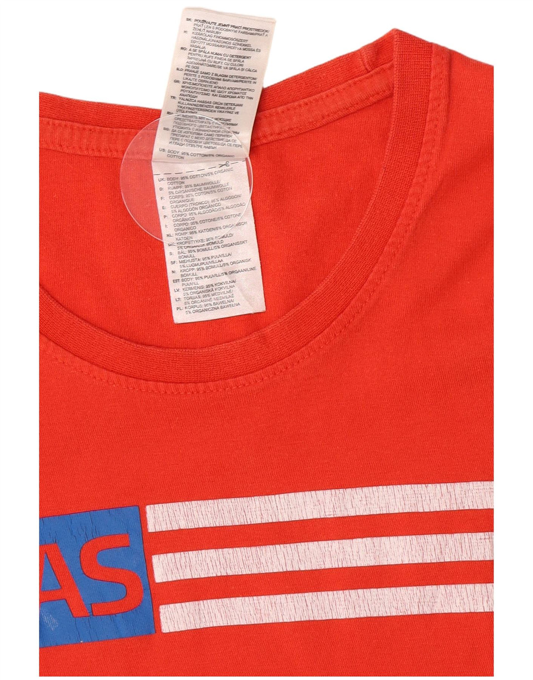 Adidas Herre grafisk T-shirt Top Medium Rød Bomuld
