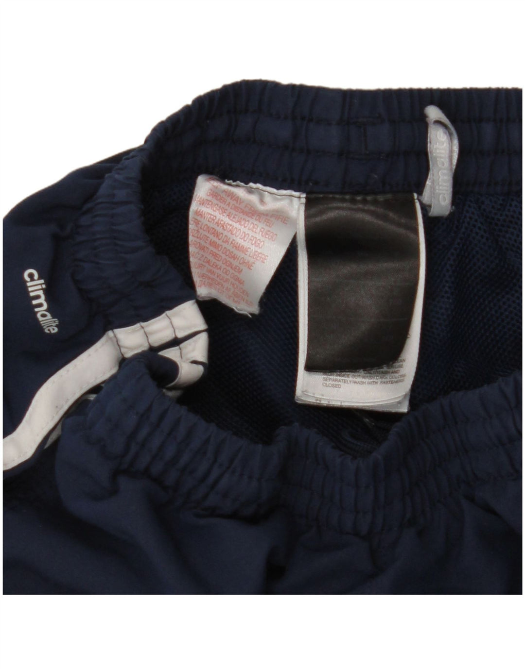 ADIDAS drenge Climalite træningsdragt bukser 9-10 år marineblå polyester