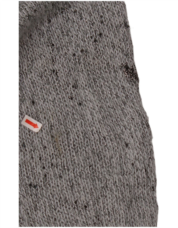 KRIZIA MAGLIA Dame sweater med rund hals DK 18 XL Grå Flecked Angora