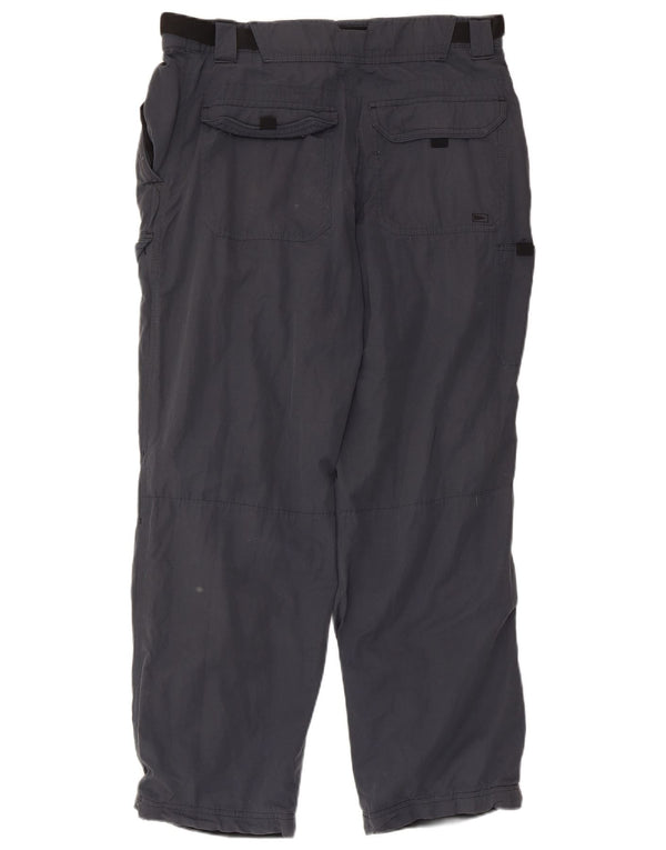 Marks & Spencer Straight Cargo bukser til mænd W34 L31 Marineblå polyamid