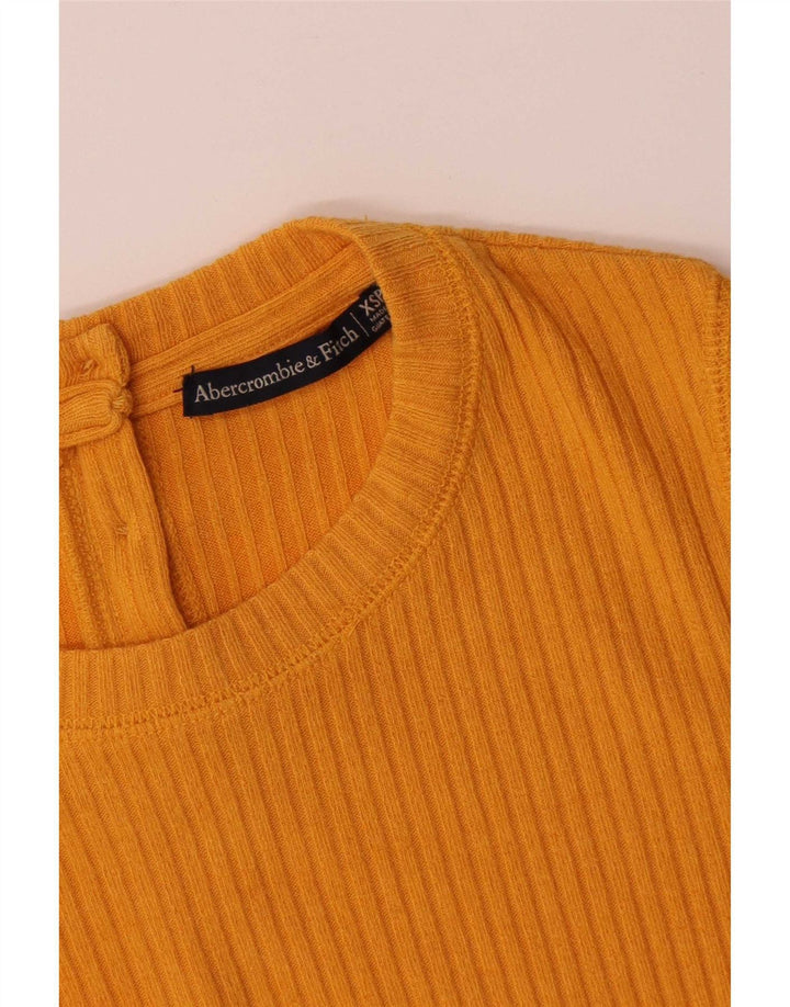 Abercrombie & Fitch Petite Basic Kjole til kvinder UK 6 XS Gul Polyester