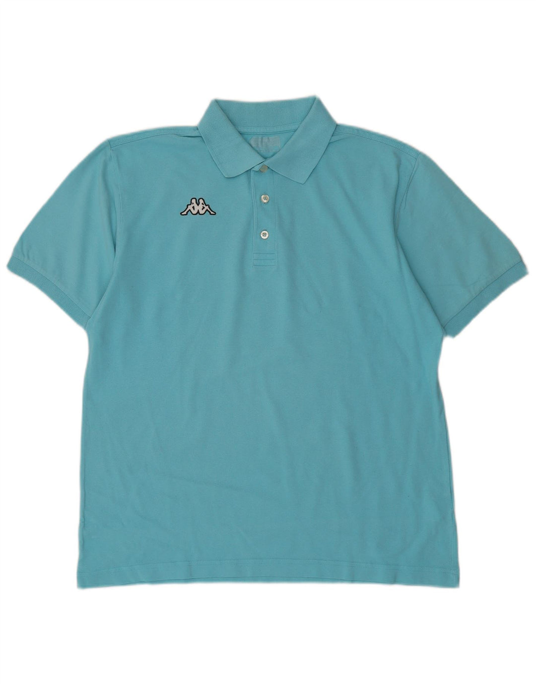 Kappa Mens Polo Shirt XL Blue Cotton