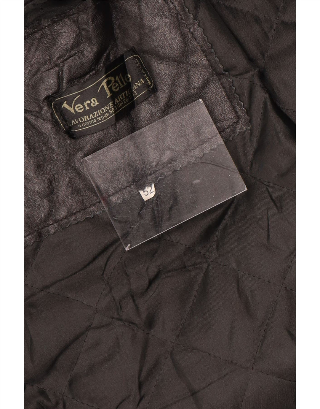 LAVORAZIONE ARTIGIANA Herre Læderjakke IT 52 XL Sort Læder