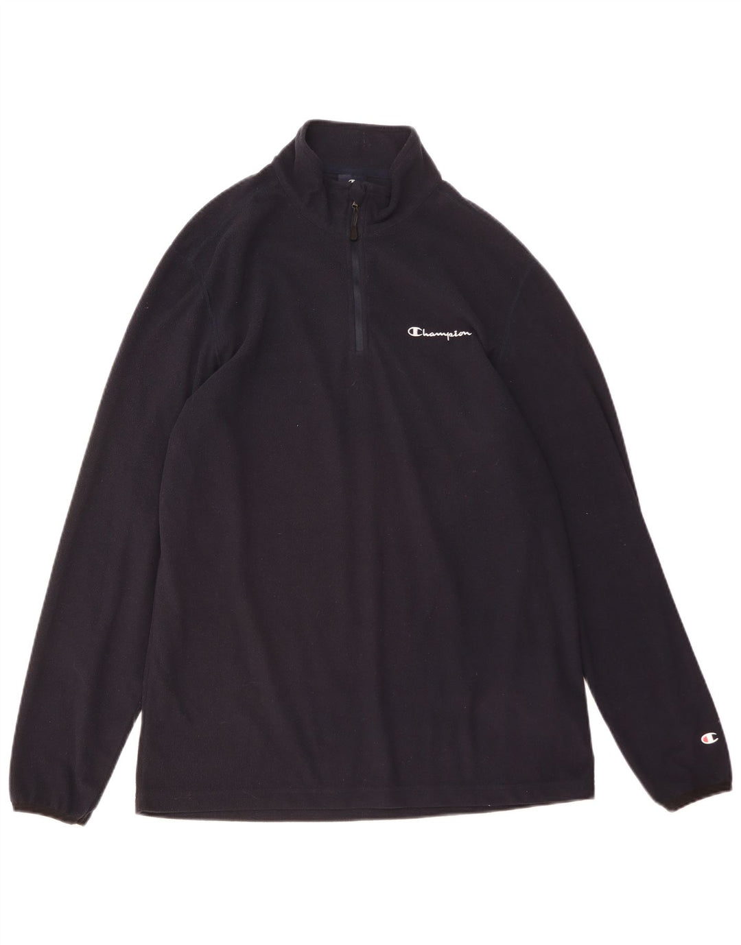 Champion herre lynlås hals fleece trøje 2XL marineblå polyester