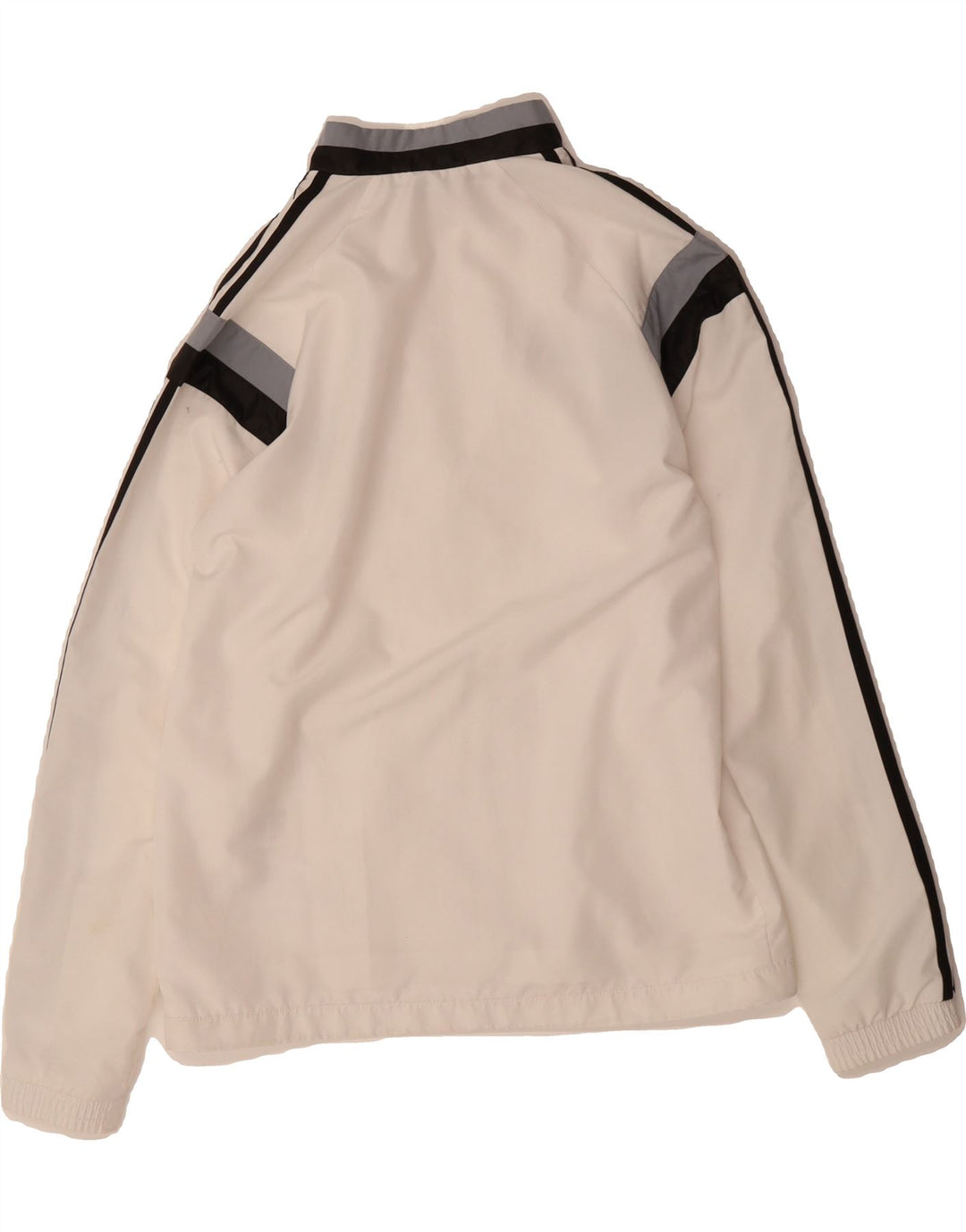ADIDAS Boys Tracksuit Top Jacket 13-14 Years XL  White Colourblock Vintage Adidas and Second-Hand Adidas from Messina Hembry 