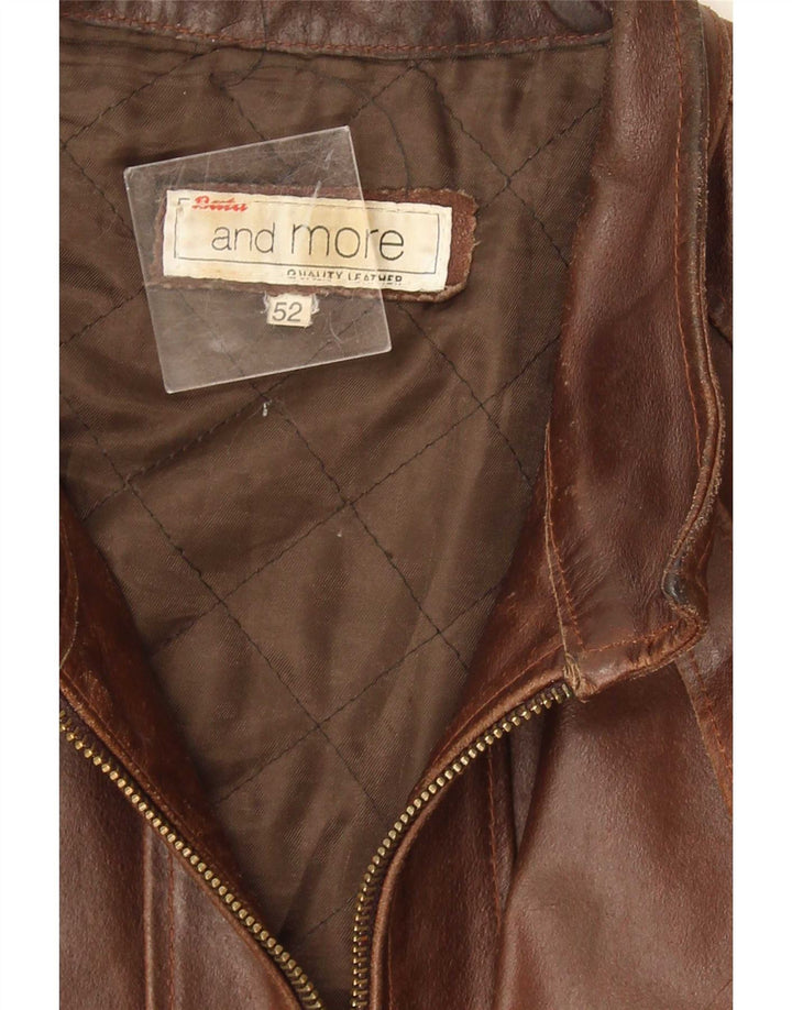 Bata Herre Læderjakke IT 52 XL Brun Læder
