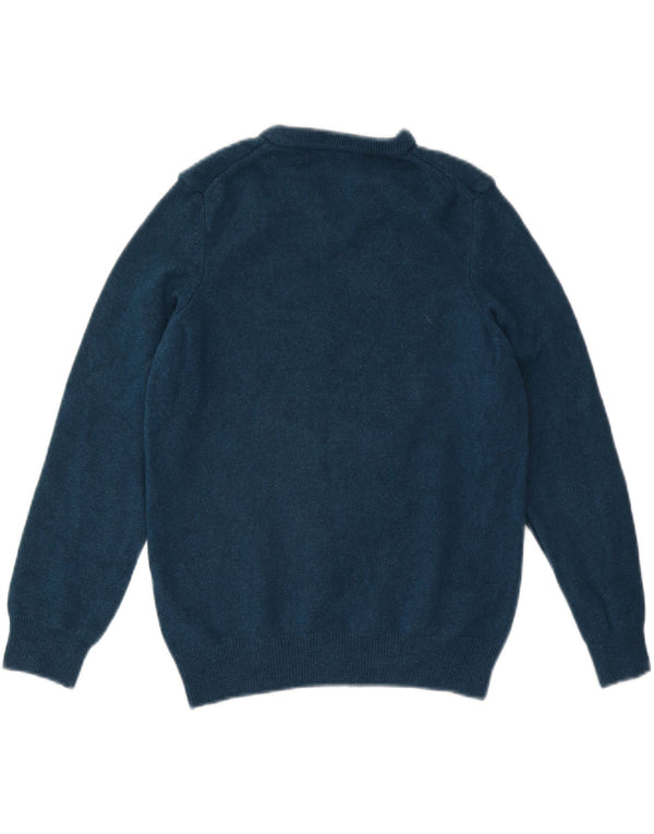 Lyle & Scott Dame V-hals sweater UK 10 Small Blue