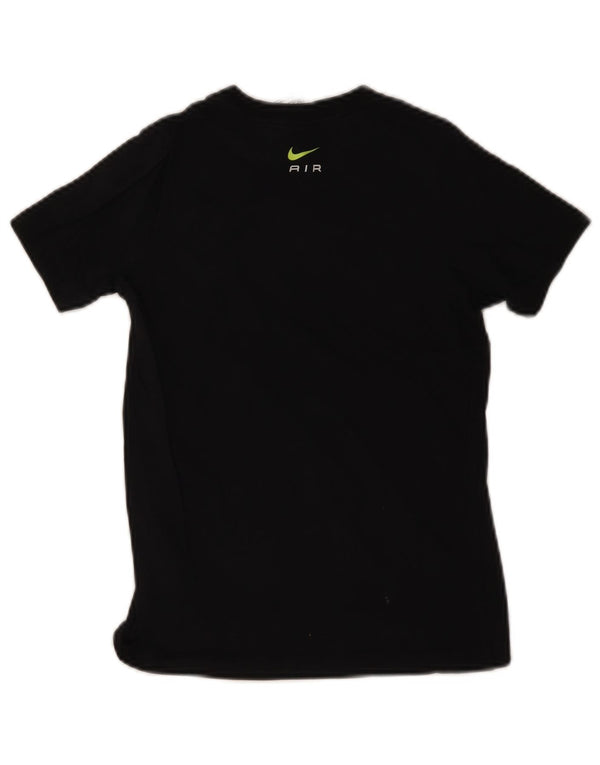 Nike Boys Graphic T-Shirt Top 8-9 Years Small Black Cotton