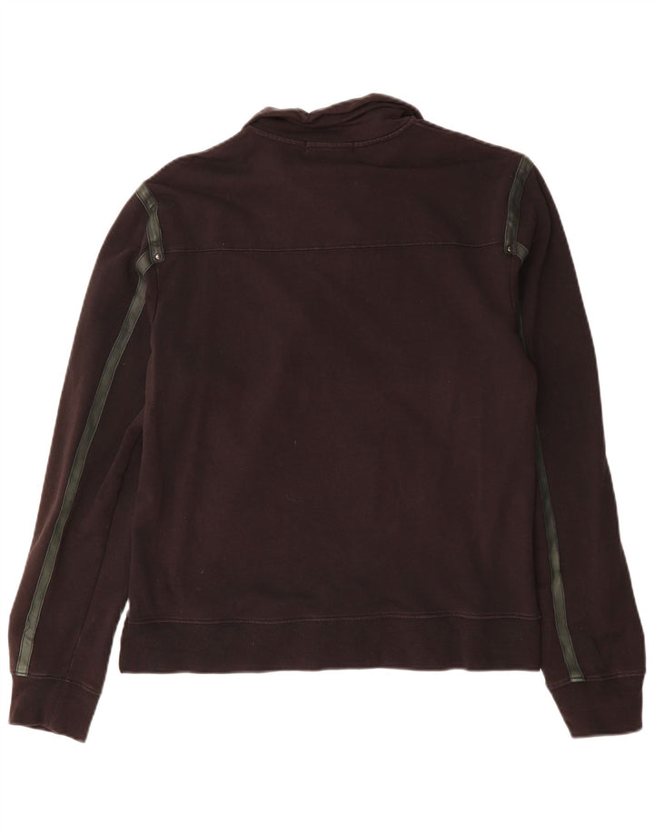 Trussardi Sweatshirt med lynlås til kvinder, stor sort bomuld