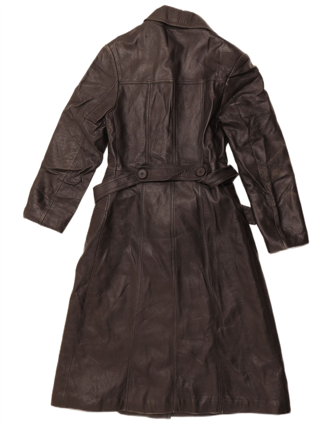 VINTAGE Læderfrakke til kvinder IT 40 Lille Sort