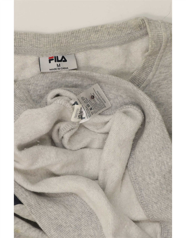 Fila Herre grafisk sweatshirt Jumper Medium Grey Flecked Bomuld