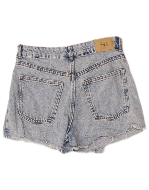 Zara Girls Denim Shorts 13-14 år W26 Blå Bomuld