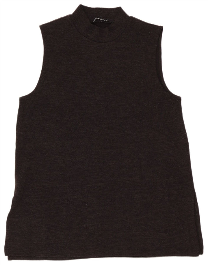 Zara Damevest Top UK 14 Large Black Flecked
