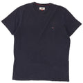 Tommy Hilfiger Herre T-Shirt Top Stor Marineblå Bomuld