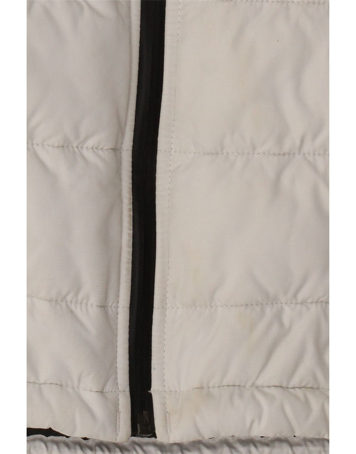 The North Face Polstret hættejakke til kvinder UK 10 Small White Colourblock