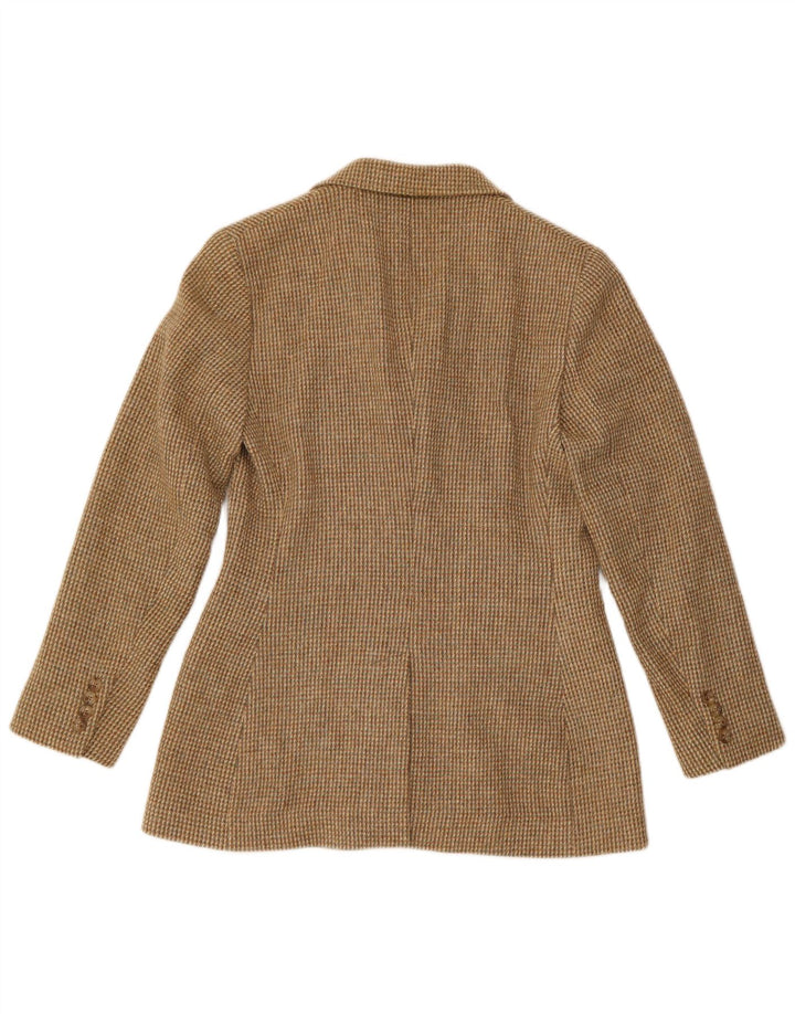 Ralph Lauren Dame 3-knaps blazerjakke US 10 Stor brun ternet