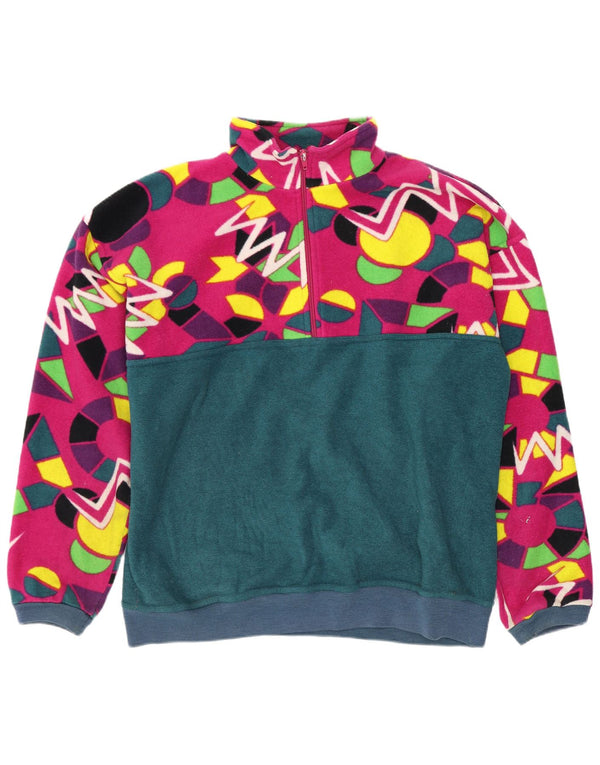 Conte of Florence Herre Fleece Jumper Medium Flerfarvet Geometrisk