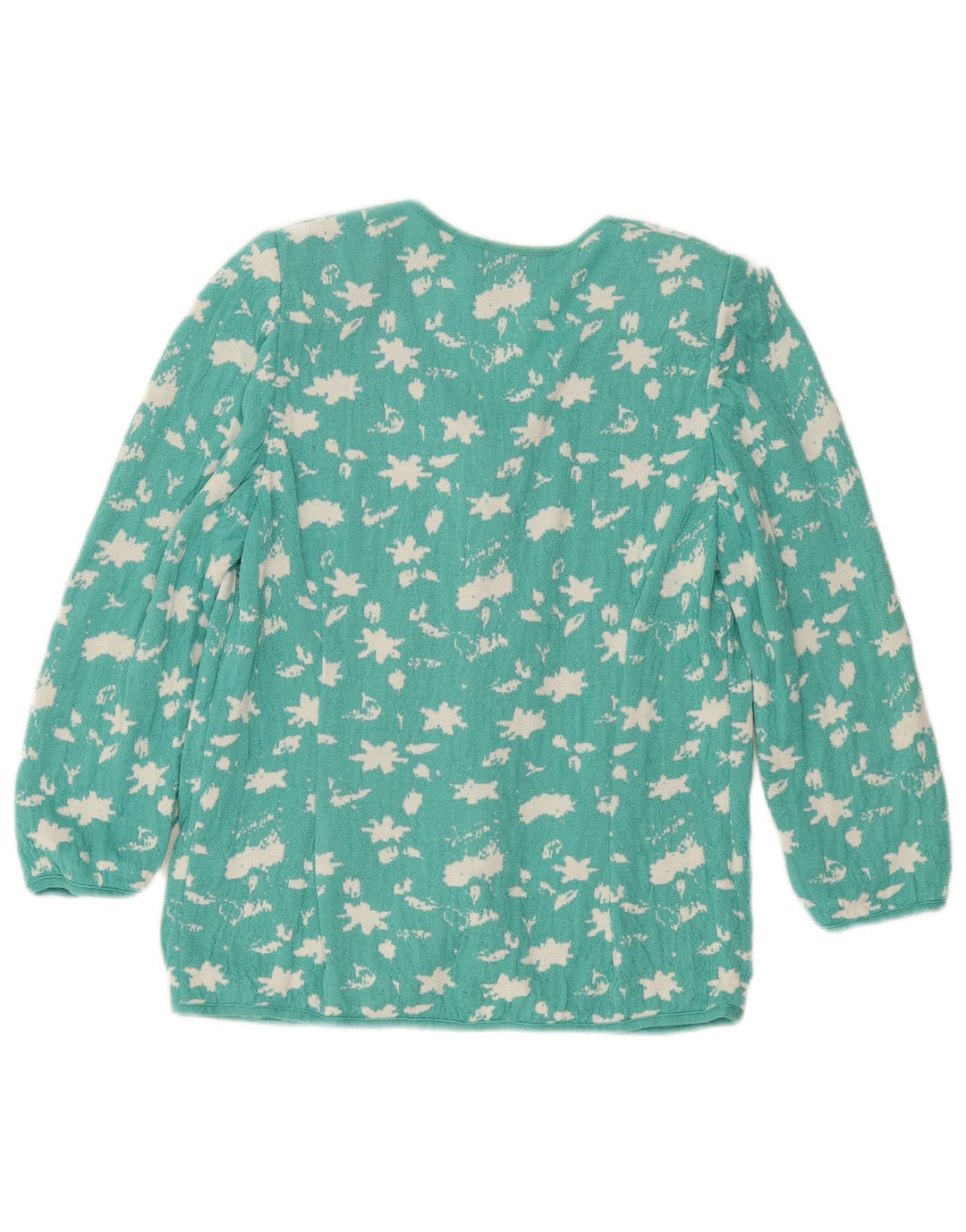STIZZOLI kvinders abstrakt mønster cardigan sweater UK 16 Large Green