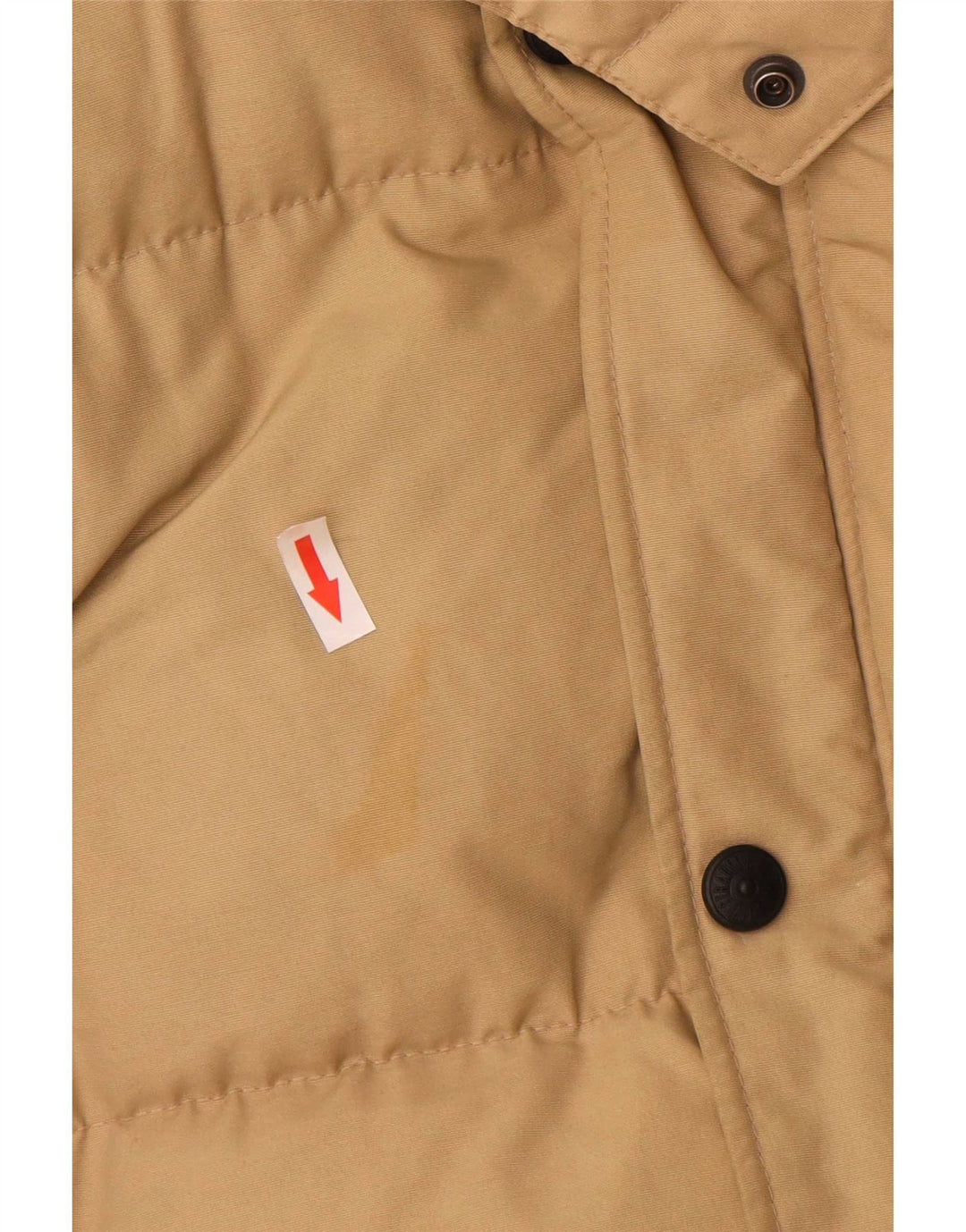 Levi's Herre hættepolstret jakke UK 40 Stor Beige Nylon