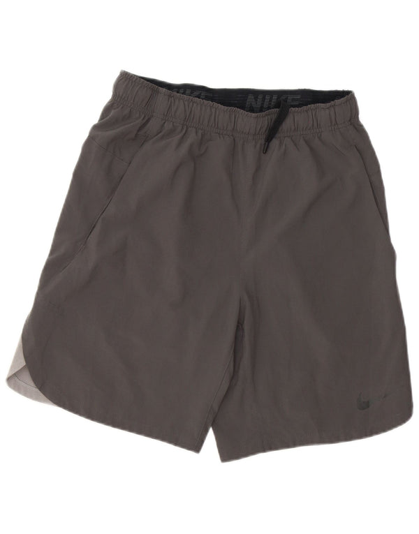 Nike Herre Dri Fit Sportshorts Små Grå Colourblock Polyester