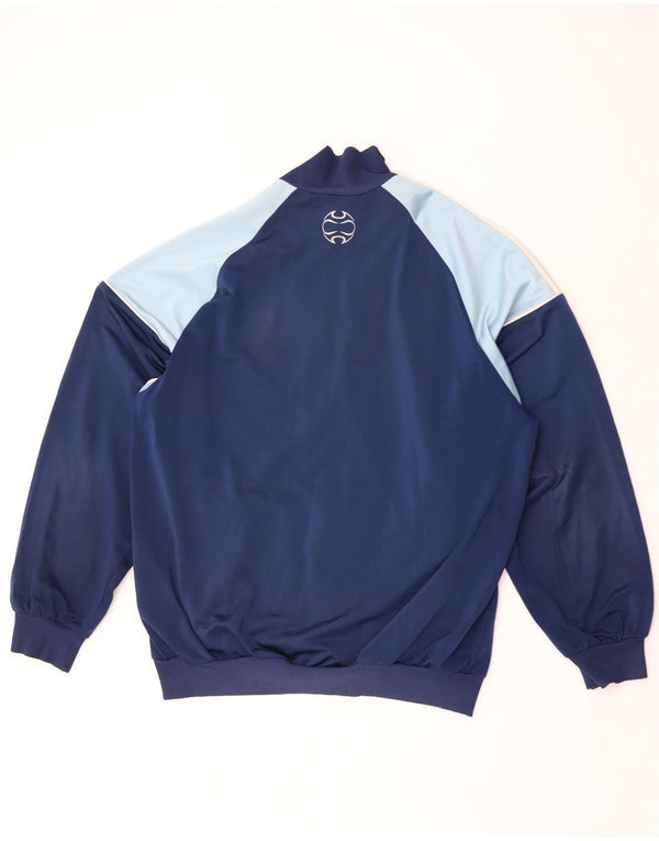Adidas Træningsdragt til mænd Topjakke UK 40/42 Medium Navy Blue Colourblock